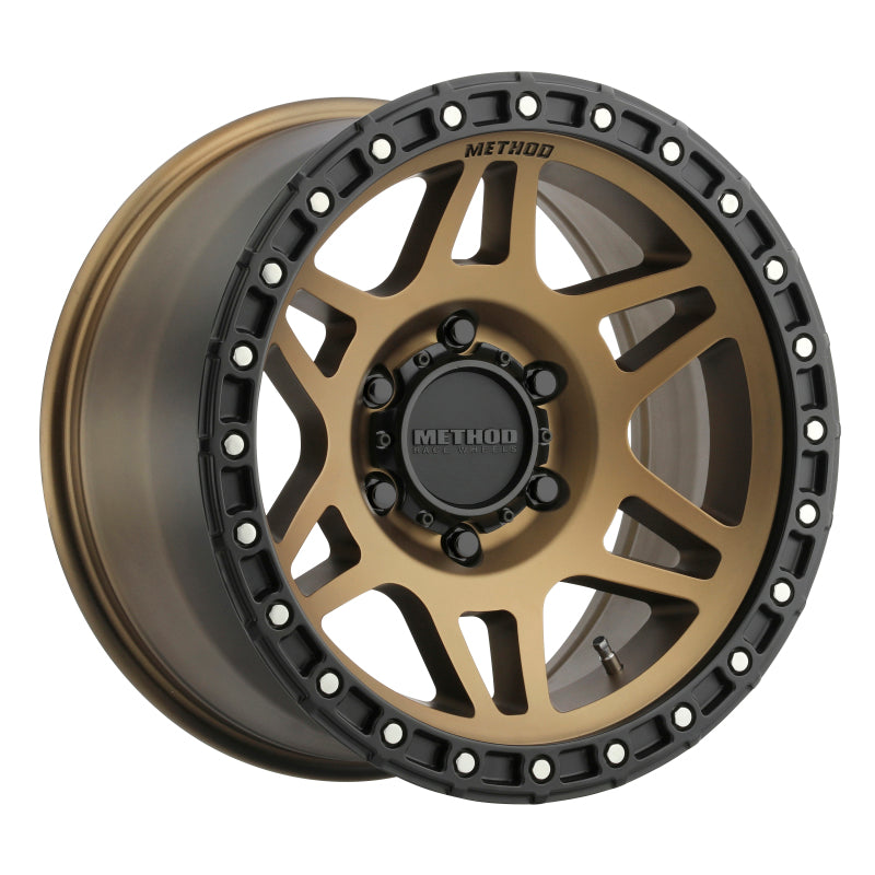 Method MR312 18x9 +18mm Offset 6x5.5 106.25mm CB Method Bronze/Black Street Loc Wheel MR31289060918