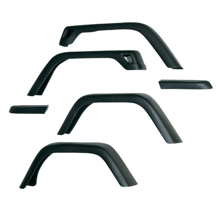 Omix 7-Inch Fender Flare Kit- 97-06 compatible with Jeep Wrangler 11608.11