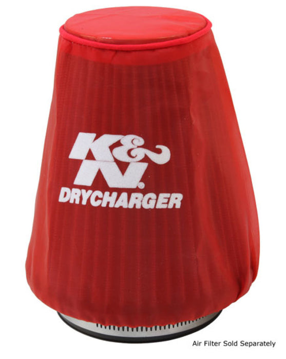 K&N Red Drycharger 5.25in x 3in Round Tapered Air Filter Wrap 22-2030PR