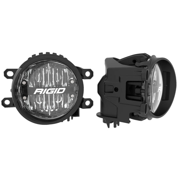 RIGID 360-Series 4in LED SAE J583 Fog Light 2014+ Fits Toyota 4Runner/Tundra Yellow (Pair) 37101