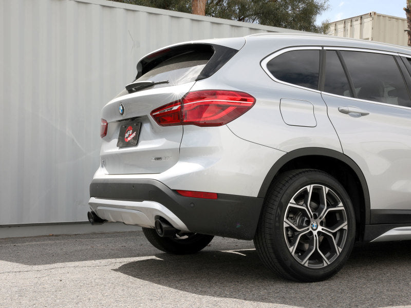 aFe MACHForce XP Exhausts Axle-Back 15-21 BMW X1 2.0L (t) (SS w/Black Tips) 49-36349-B