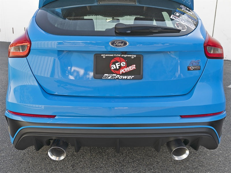 aFe Takeda 3in 304 SS Axle-Back Exhaust System w/ Polished Tip 16-18 Ford Focus RS 2.3L (t) 49-33104-P