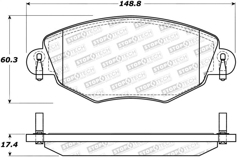 StopTech Street Brake Pads 308.091