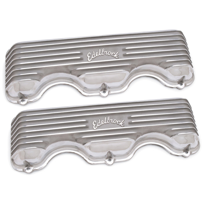 Edelbrock Valve Cover Classic Series Chevrolet W 348/409 CI V8 Polshed 4140