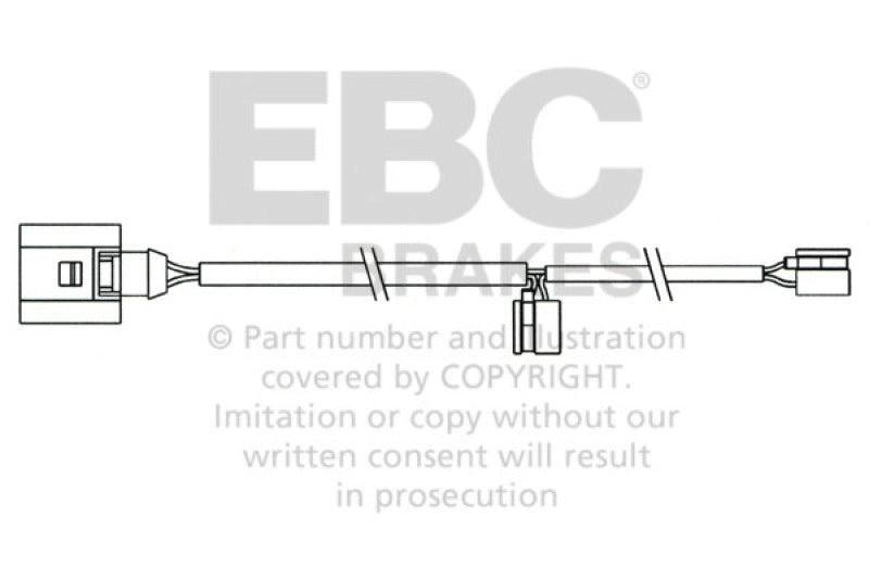 EBC 2008 Fits Porsche Cayenne (1st Gen) 4.8L Turbo Rear Wear Leads EFA158