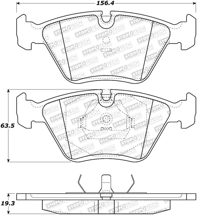 StopTech Street Brake Pads 308.03941