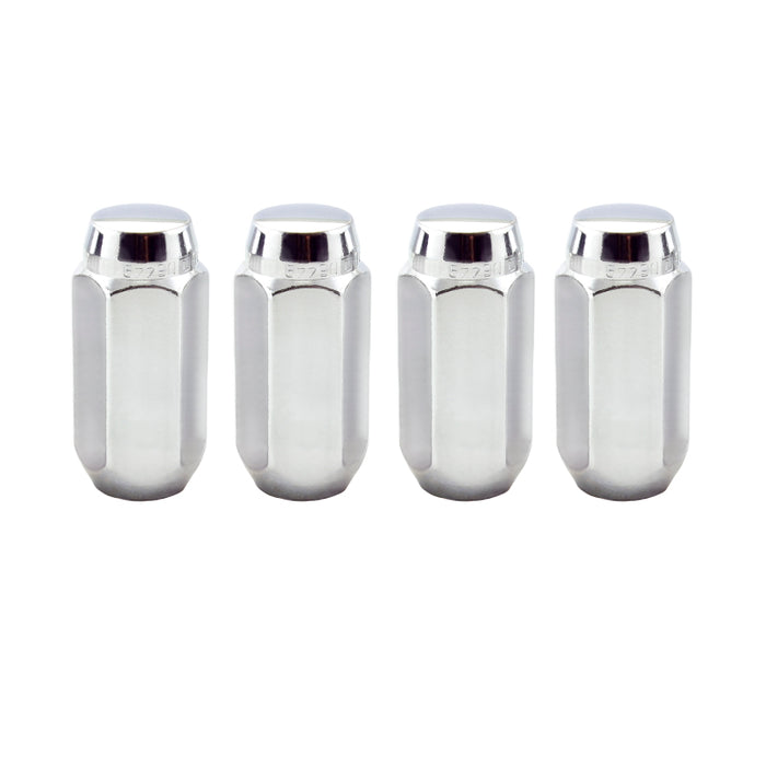 McGard Hex Lug Nut (Cone Seat) M14X1.5 / 22mm Hex / 1.945in. Length (4-Pack) Chrome 64014