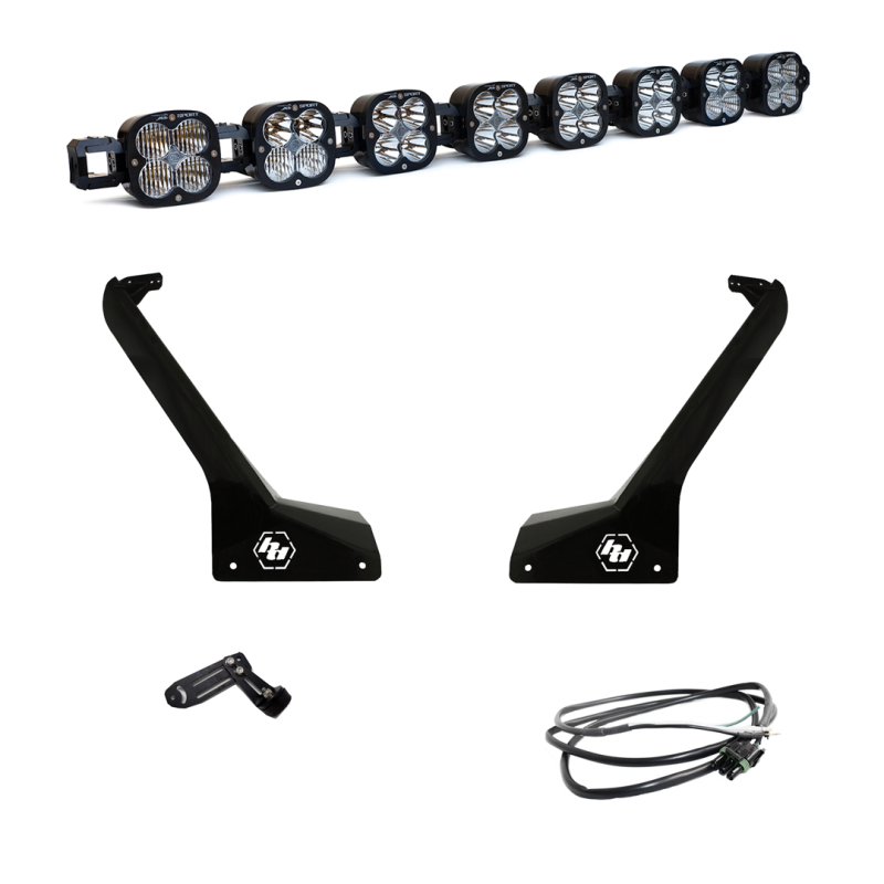Baja Designs Fits Jeep JL/JT Roof Bar LED Light Kit 8 Xl Linkable W/ Upfitter 447664UP