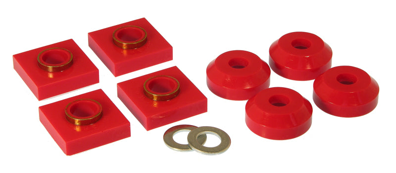 Prothane 76 & Earlier Ford F150/250 Transfer Case Mounts Red 6-1601