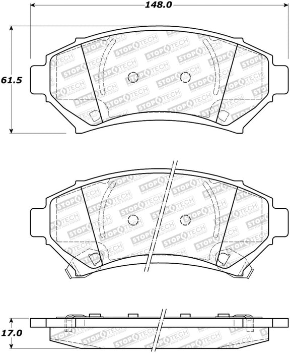 StopTech Street Brake Pads 308.0699