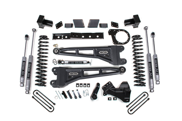 BDS 7 Inch Lift Kit W/ Radius Arms Fits Ford F350 Super Duty DRW 23-26 4WD Diesel 2260H