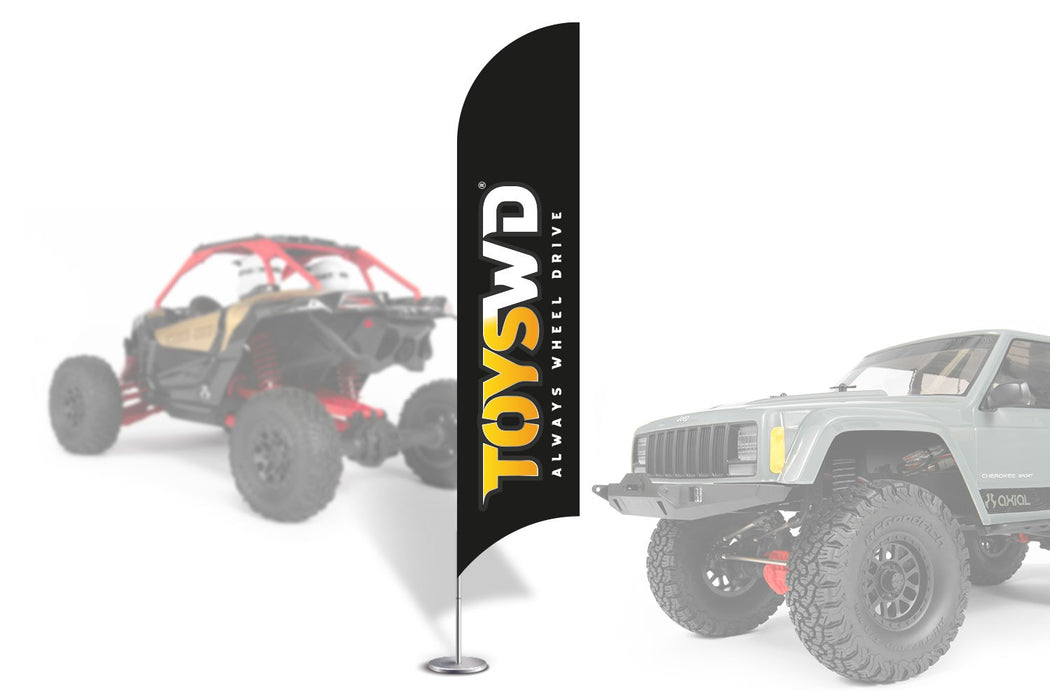 Toyswd Beach Flag 18" Rc Crawler Park Circuit Model Making 1/10 TWD100013