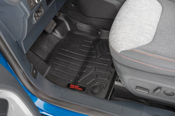 Rough Country Floor Mats Front And Rear Fits Ford Maverick 2WD/4WD (2022-2023) M-51102