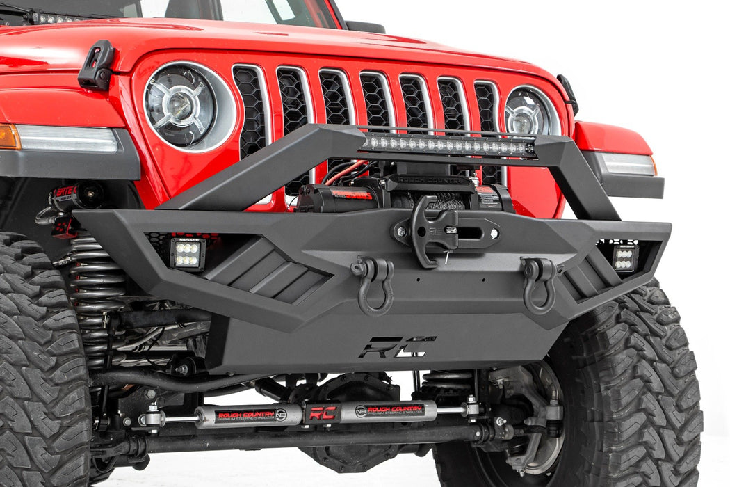 Rough Country Front Winch Bumper compatible with Jeep Gladiator Jt/Wrangler Jk & Jl 10645A