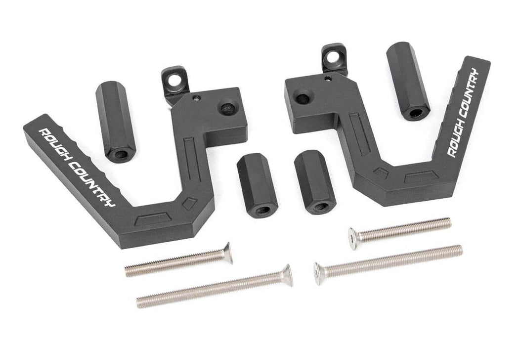 Rough Country Grab Handles Alum Front compatible with Jeep Wrangler Jk (2007-2018) 6507