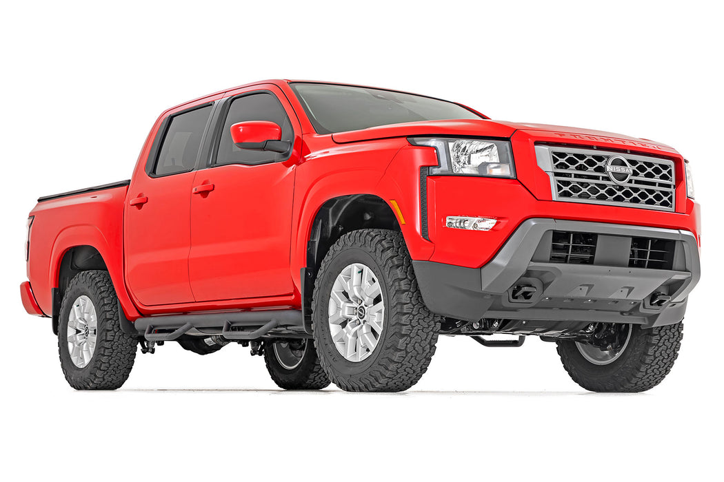 Rough Country 2.5 Inch Leveling Kit Red Spacers Compatible with Nissan Frontier (05-23)/Xterra (05-15) 867RED