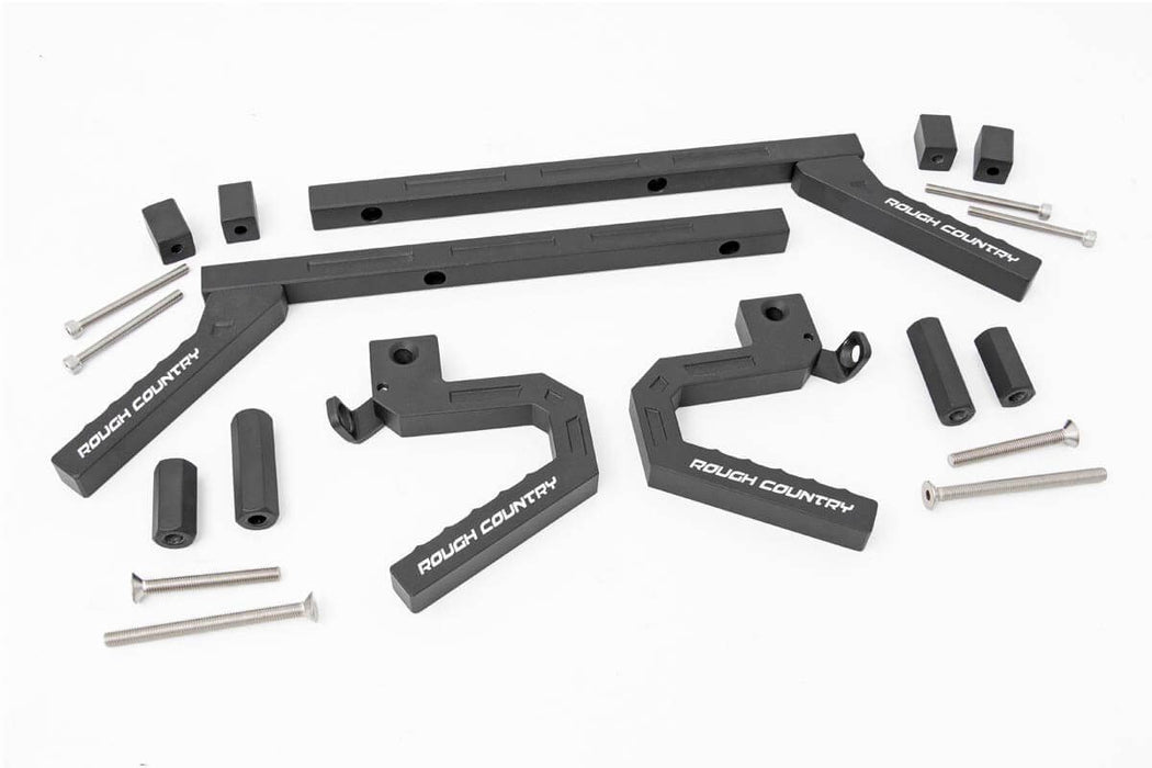 Rough Country Grab Handles Alum Fr & Rr compatible with Jeep Wrangler Jk (2007-2018) 6509