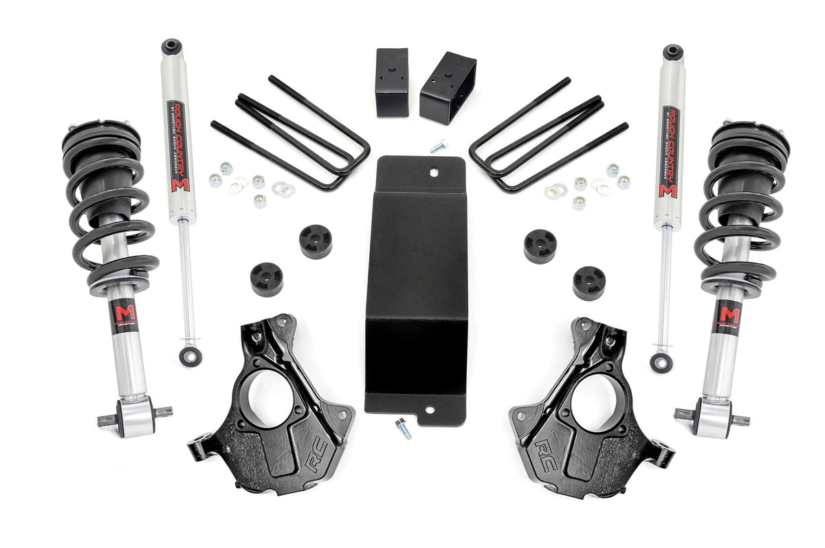 Rough Country 3.5 Inch Lift Kit Cast Steel Lca M1 Strut Fits Chevy/GMC 1500 (07-13) 11940