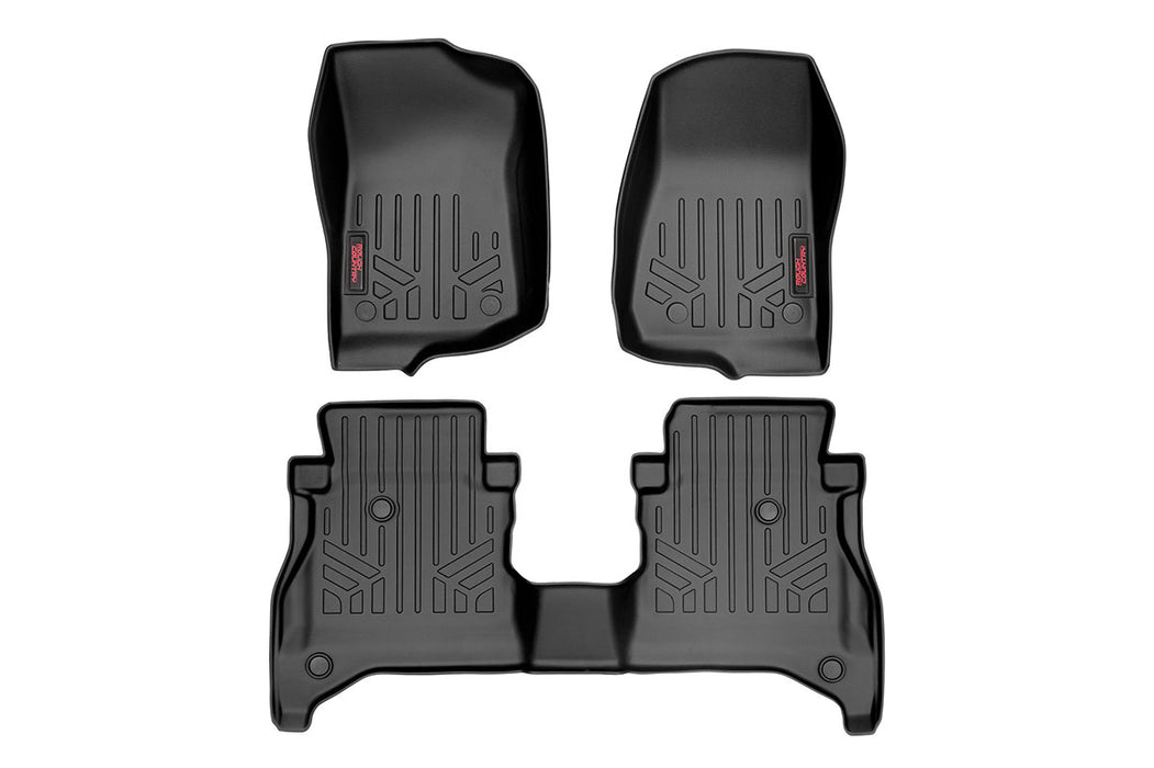 Rough Country Floor Mats Fr & Rr Rr Non-Lock compatible with Jeep Gladiator Jt 4Wd (20-23) M-61505