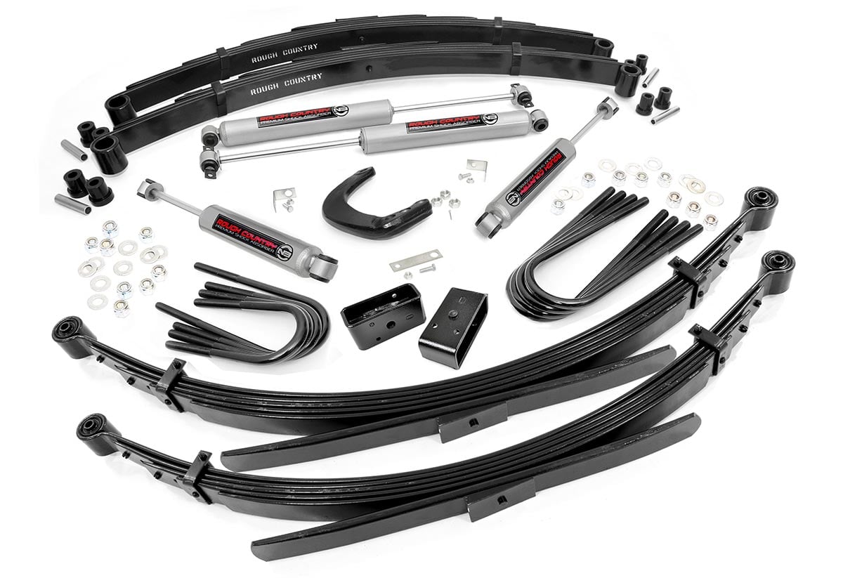 Rough Country 6 Inch Lift Kit 56 Inch Rear Springs Fits GMC C15/K15 Truck/Half-Ton Suburban (77-87) 21430