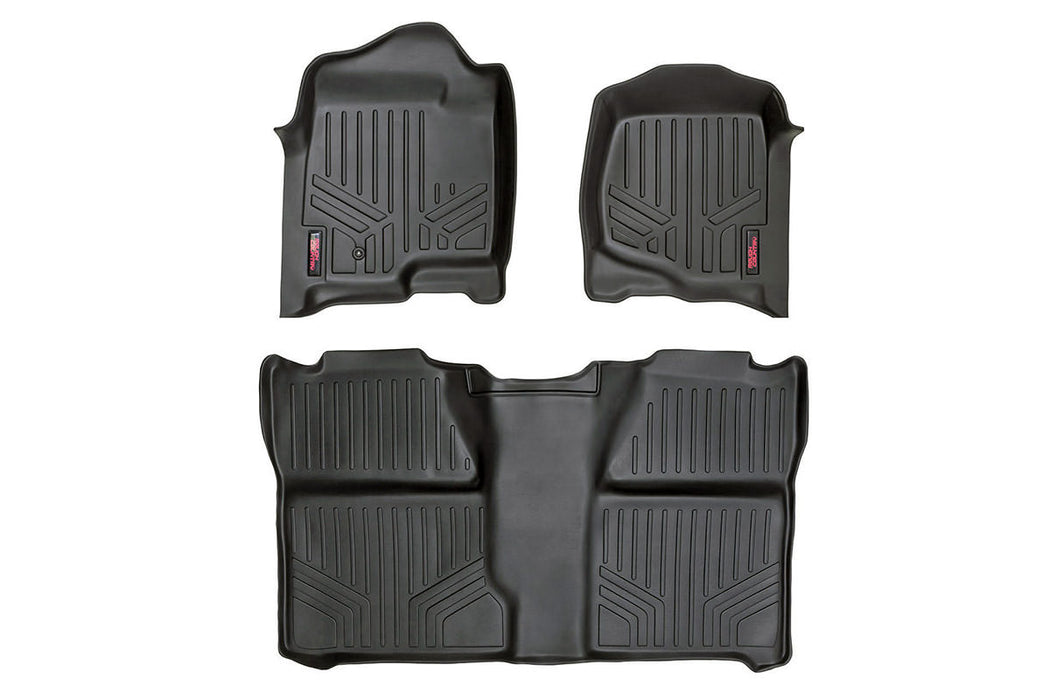 Rough Country Floor Mats Fr & Rr Crew Cab Chevy/fits gmc 1500/2500Hd (07-14) M-20713