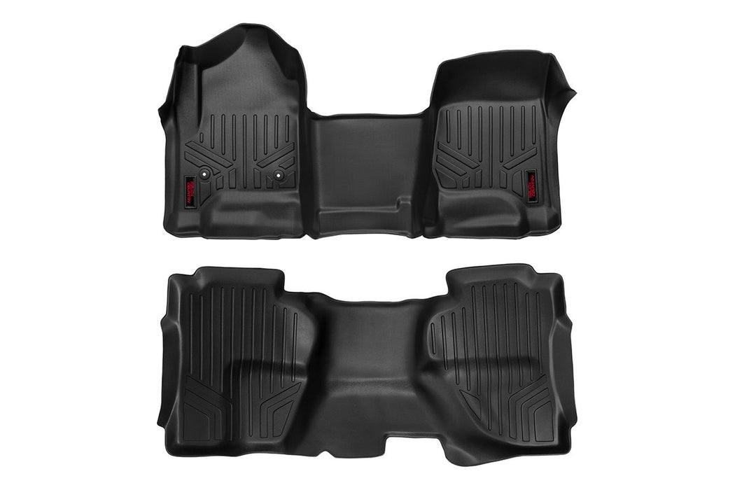 Rough Country Floor Mats Fr & Rr Ov Hump Ext Cb Chevy/fits gmc 1500/2500Hd/3500Hd 2Wd/4Wd M-21142