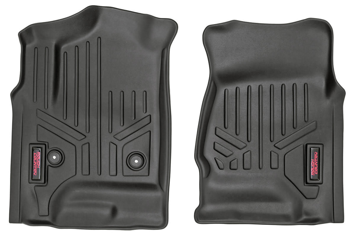 Rough Country Floor Mats Front Fits Chevy/GMC 1500/2500HD/3500HD (14-19) M-2141