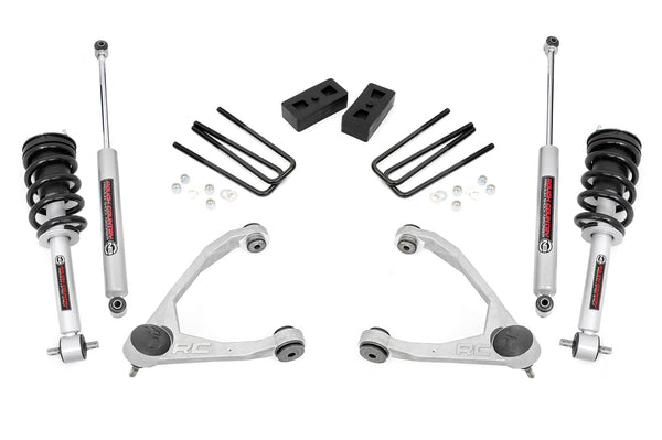 Rough Country 3.5 Inch Lift Kit Cast Steel N3 Strut Fits Chevy/GMC 1500 (14-16) 198.23