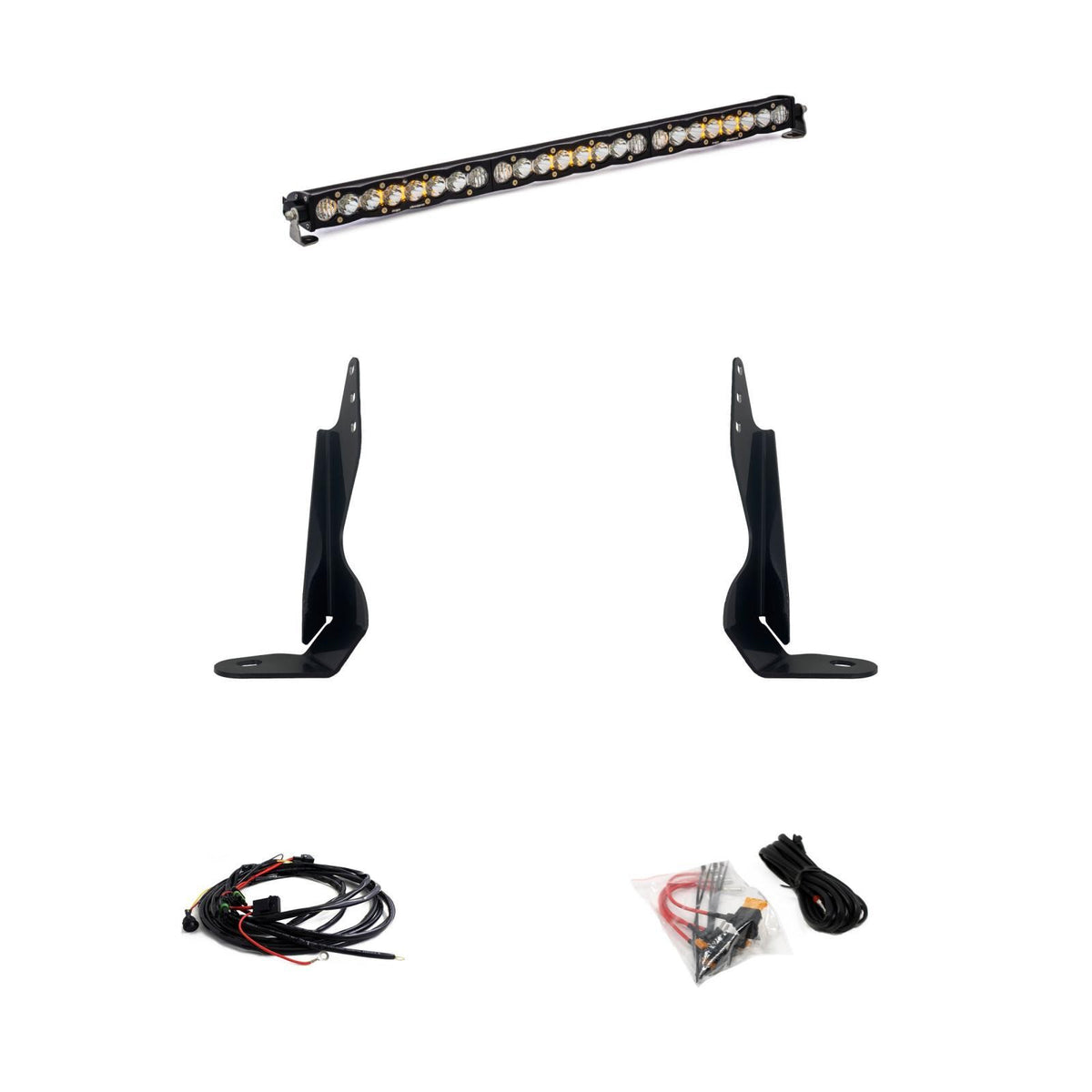 Baja Designs 2020+ GMC 2500/3500 30in Grille LED Light Bar Kit S8 Driving Combo 447850