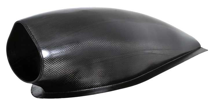 K&N Universal NHRA Pro Stock Custom Racing Carbon Fiber Intake Tubes w/ Billet Throttle Body Adapter 100-8522