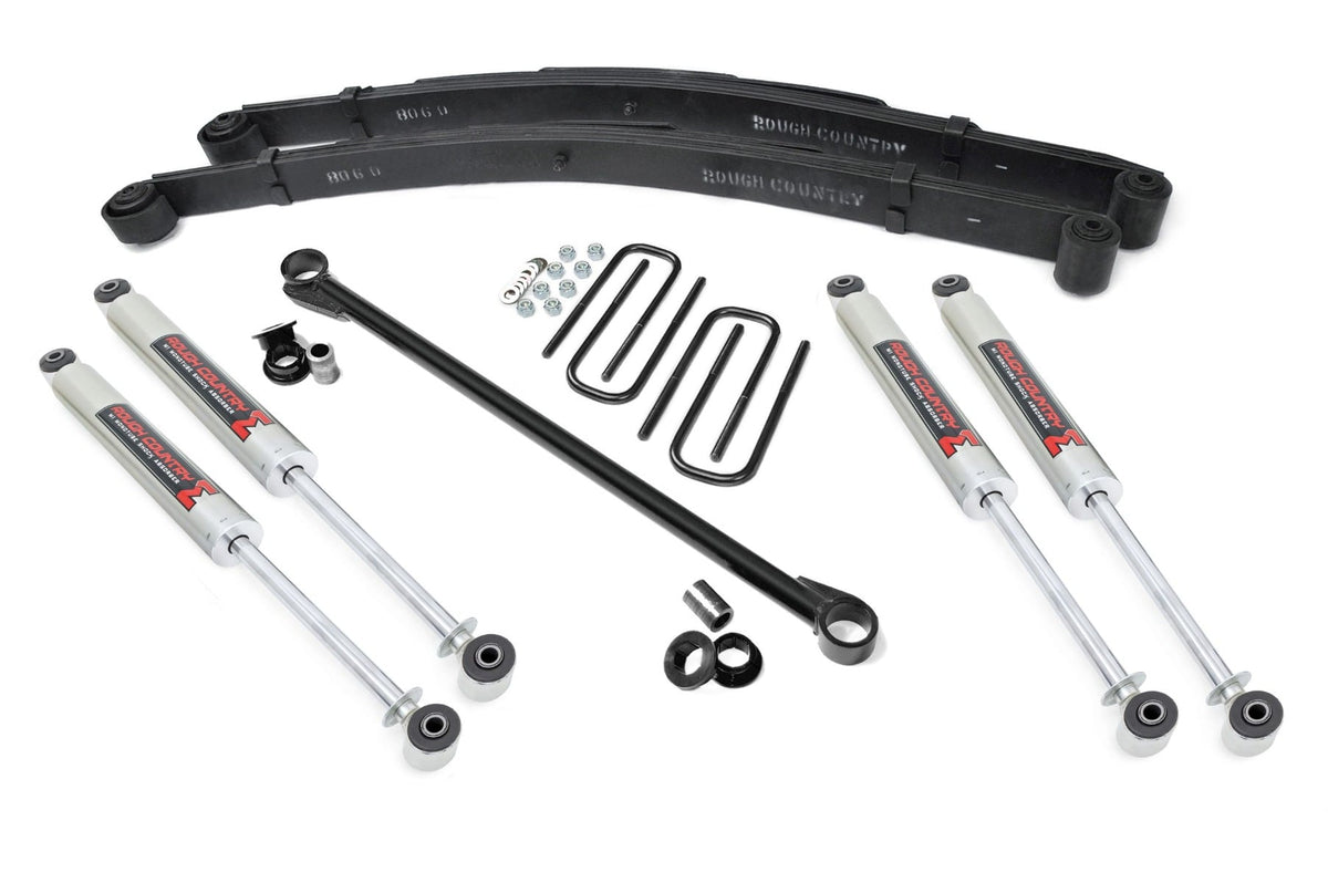 Rough Country 2.5 Inch Leveling Kit Leaf Spring M1 Fits Ford F-250/F-350 Super Duty (99-04) 48940