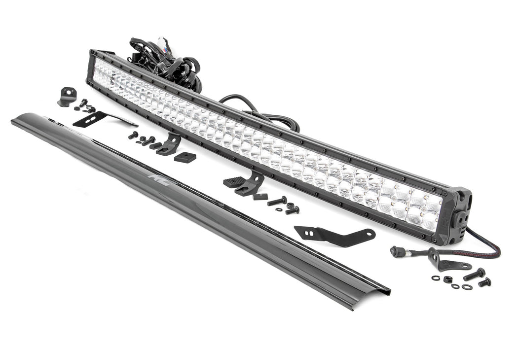 Rough Country Led Light Front Mount 40" Chrome Dual Row White Drl Honda Talon 1000 92045