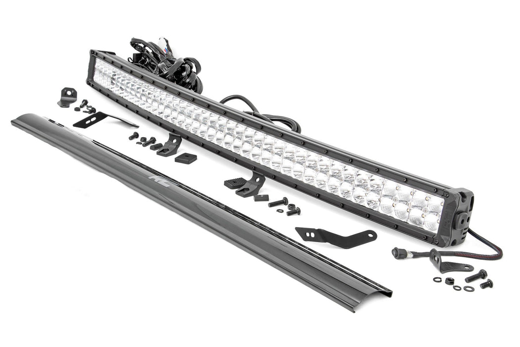 Rough Country Led Light Front Mount 40" Chrome Dual Row White Drl Honda Talon 1000 92045