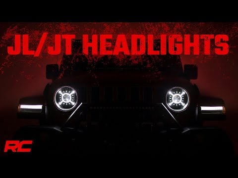 Rough Country 9 Inch Headlight Pair compatible with Jeep Gladiator Jt (20-23)/Wrangler Jl (18-23) RCH5100