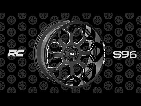 Rough Country 96 Series Wheel One-Piece Gloss Black 20X10 5X519Mm 96201018