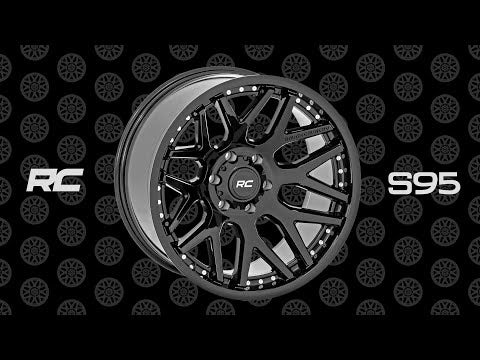 Rough Country 95 Series Wheel One-Piece Gloss Black Machined 20X10 8X18019Mm 95201006M
