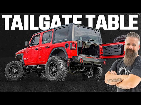 Rough Country Tailgate Table compatible with Jeep Wrangler Jl 4Wd (2018-2023) 10625