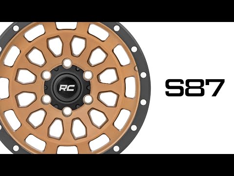 Rough Country 87 Series Wheel Simulated Beadlock Bronze/Black 17X8.5 6X135 +0Mm 87170917