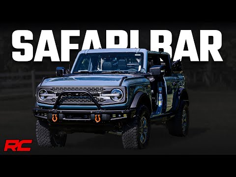Rough Country Safari Bar 12" Led Light Bar Black Dual Row Oe Modular Steel Ford Bronco (21-23) 51118
