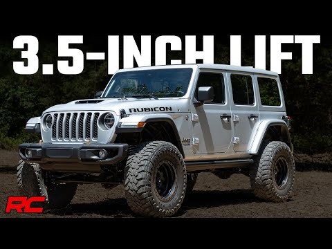 Rough Country 3.5 Inch Lift Kit C/A Drop 4-Door 392 compatible with Jeep Wrangler Jl (18-23) 60600