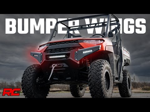 Rough Country Bumper Wings 6" Black Slimline Led Pair Polaris Ranger 1000/Ranger Xp 900/1000 93044