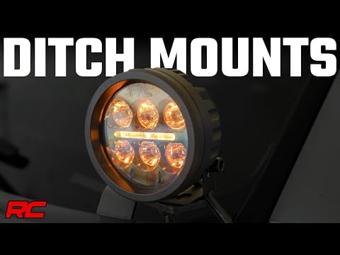 Rough Country LED Light Ditch Mount 2&quot; Spectrum Pair Spot Fits toyotaTacoma (16-23)