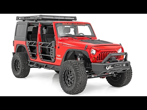 Rough Country Roof Rack Black Series Lights compatible with Jeep Wrangler Jl 4Wd (2018-2023) 10622