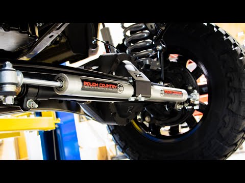 Rough Country N3 Steering Stabilizer Dual 4 Inch Lift compatible with Jeep Grand Cherokee Wj (99-04) 8749630