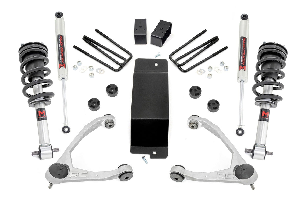Rough Country 3.5 Inch Lift Kit Forged Uca M1 Strut Fits Chevy/GMC 1500 (14-16) 19440