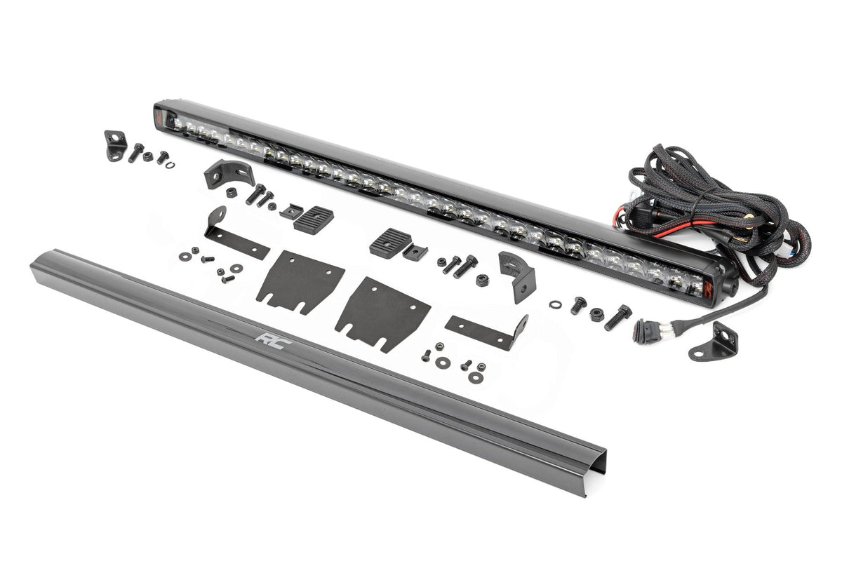 Rough Country Fits Jeep 30-Inch Led Hood Kit (18-21 Wrangler Jl 20-21 Gladiator Jt Spectrum-Series) 80054