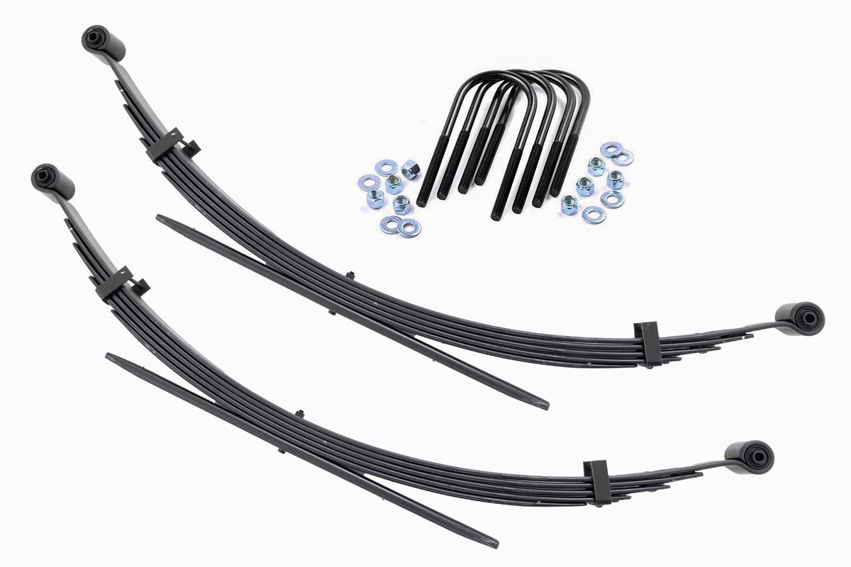 Rough Country Rear 56 Inch Leaf Springs 2" Lift Pair Fits Chevy/GMC C20/K20 C25/K25 Truck 4WD (77-87) 8036KIT
