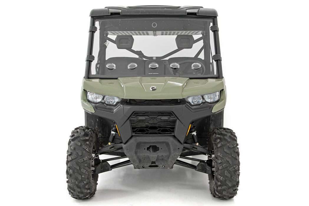 Rough Country Vented Full Windshield Scratch Resistant Can-Am Defender Hd 5/Hd 8/Hd 9/Hd 10 98262030