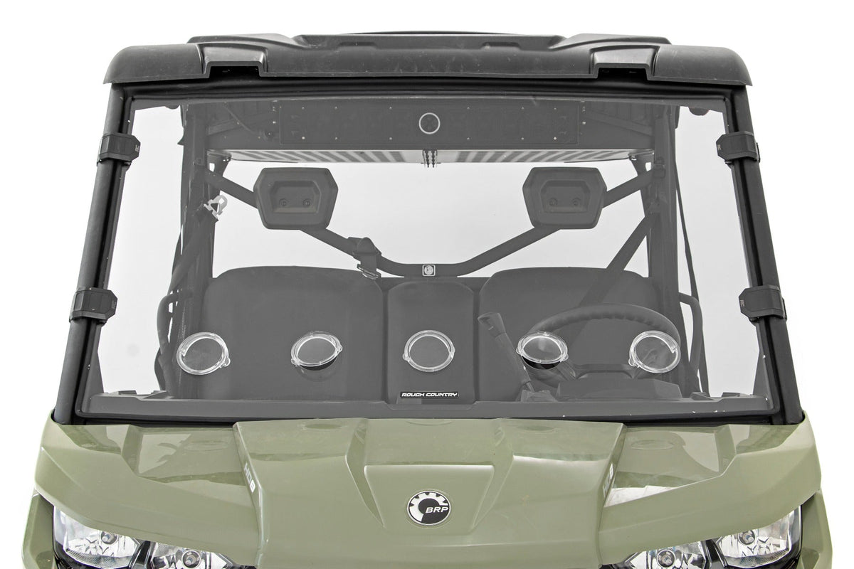 Rough Country Vented Full Windshield Scratch Resistant Fits Can-Am Defender Hd 5/Hd 8/Hd 9/Hd 10 98262030