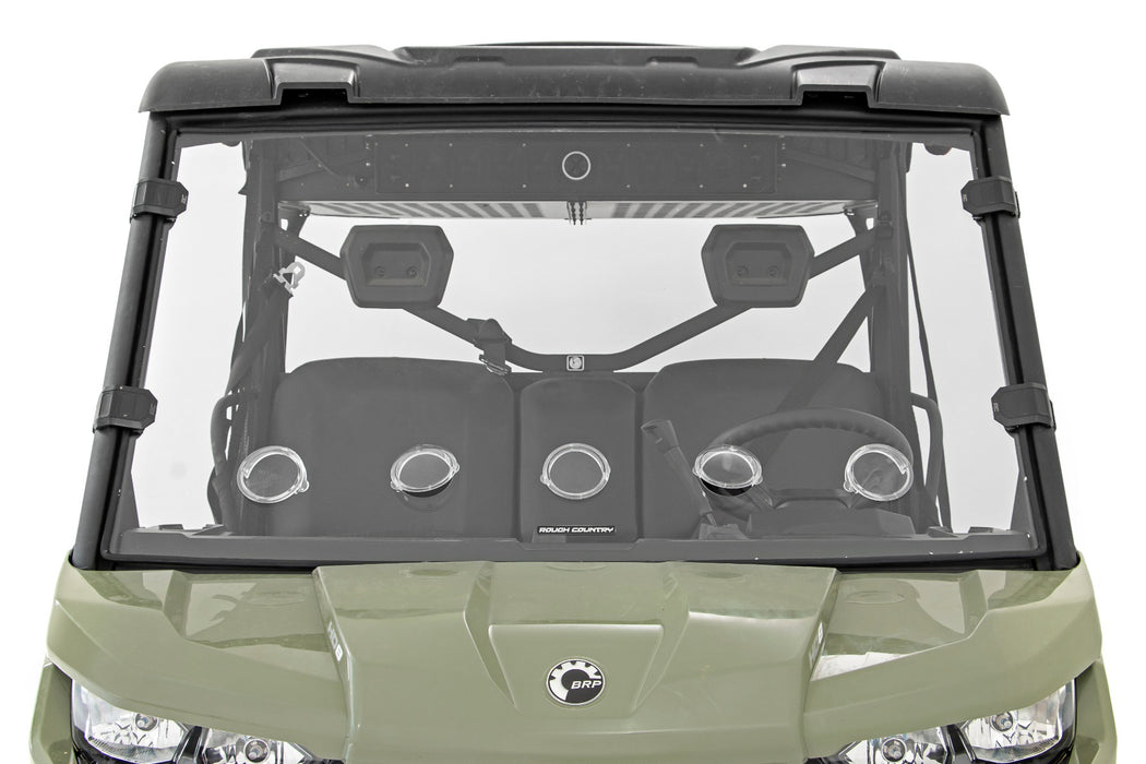 Rough Country Vented Full Windshield Scratch Resistant Can-Am Defender Hd 5/Hd 8/Hd 9/Hd 10 98262030